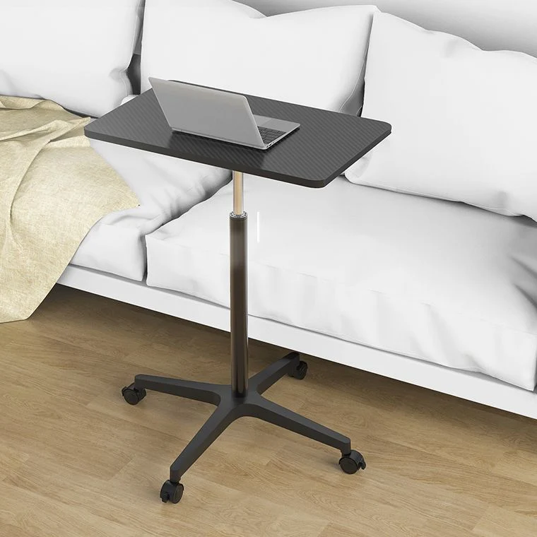 Bureau en bois de style moderne, bureau rectangulaire réglable avec roulettes Clearhalo