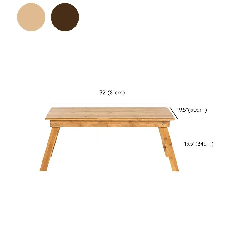 Bureau de bureau en bois contemporain Bureau d'écriture pliant pour le bureau Clearhalo