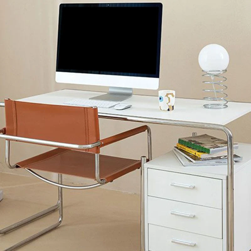 Bureau de bureau en bois contemporain Bureau d'écriture rectangulaire pour le bureau Clearhalo