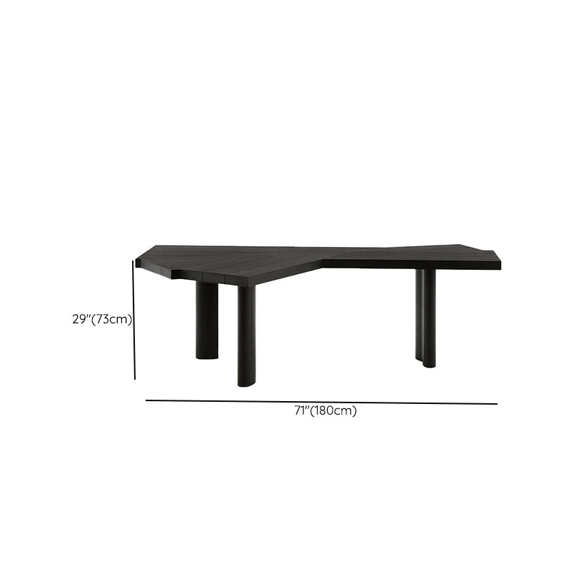 Bureau de bureau industriel noir Parsons pour bureau Clearhalo