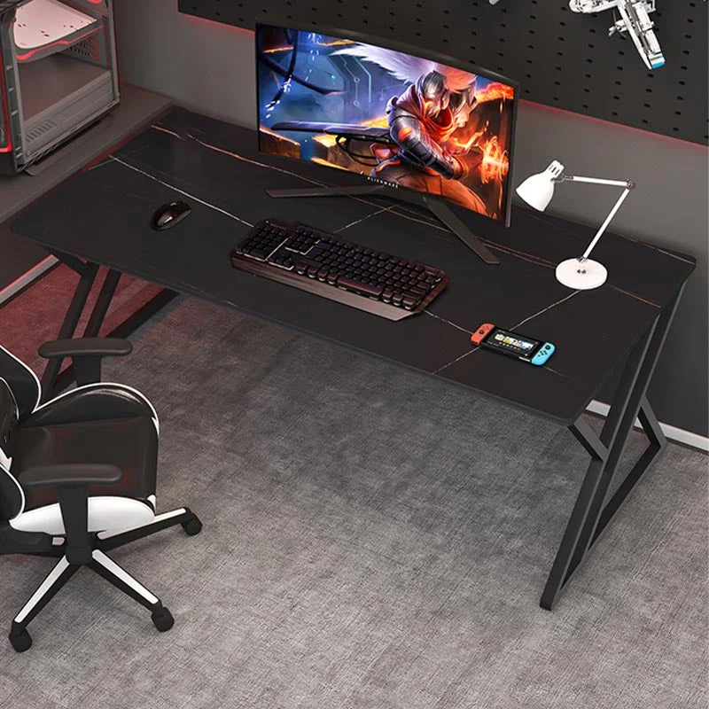 Bureau de bureau industriel en pierre frittée de table d'écriture de rectangle avec la base de traîneau Clearhalo