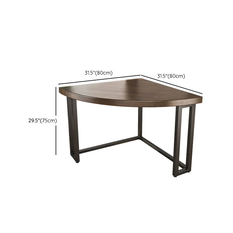 Bureau de bureau moderne en bois massif, bureau d'écriture d'angle de 29,53 po de hauteur Clearhalo