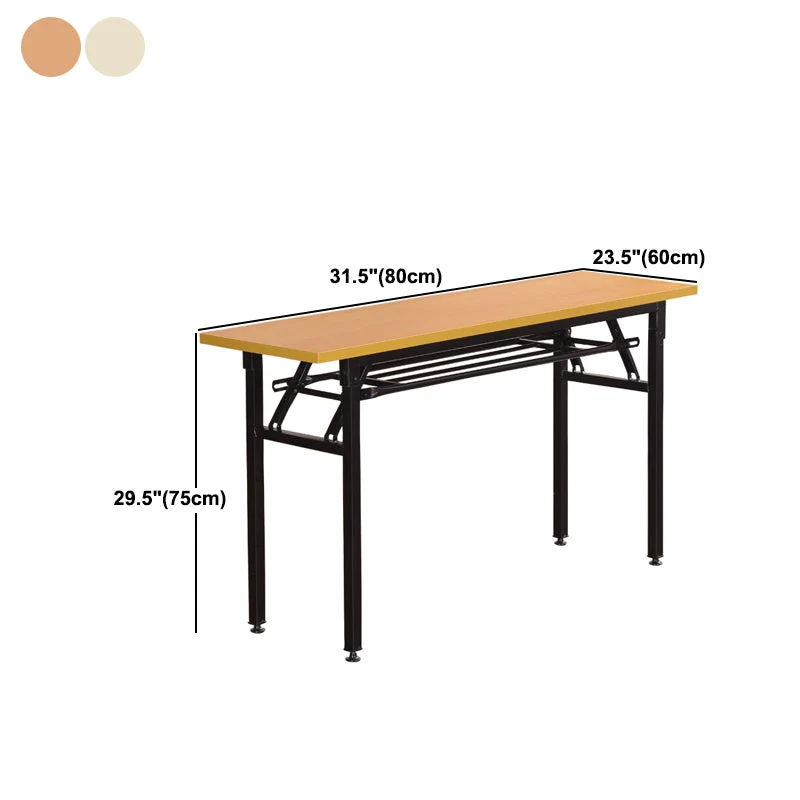 Bureau de bureau en métal moderne Bureau d'écriture rectangulaire pour une utilisation au bureau Clearhalo