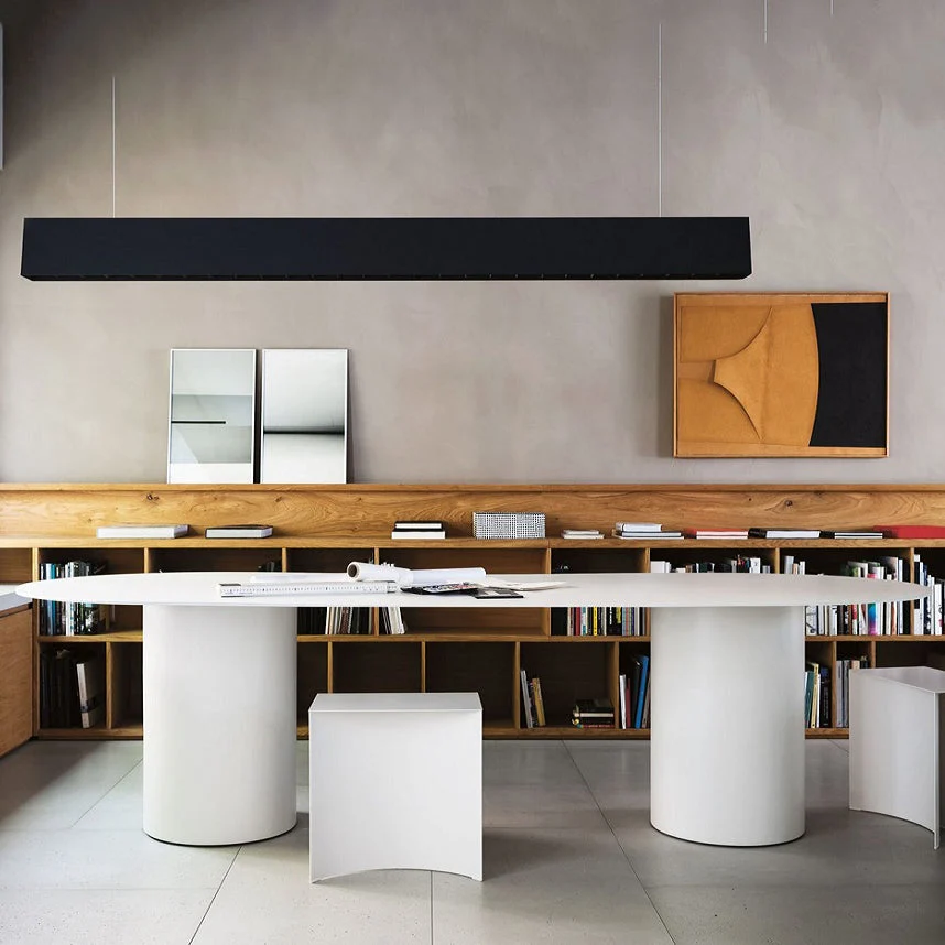 Bureau de bureau ovale contemporain Bureau d'écriture en bois de pin blanc Clearhalo