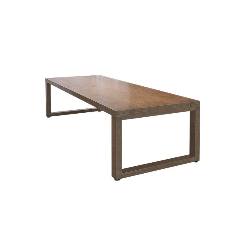 Bureau de bureau rectangulaire de 29,53 po de haut, bureau d'écriture moderne en bois massif Clearhalo