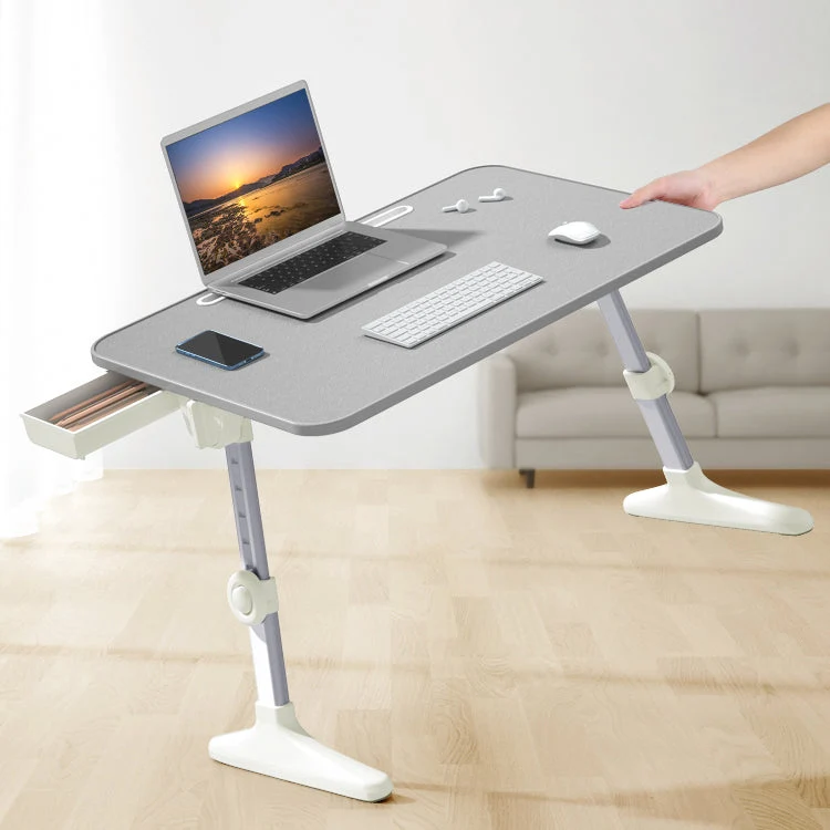 Bureau de bureau rectangulaire de style moderne, bureau d'écriture pliable et réglable Clearhalo