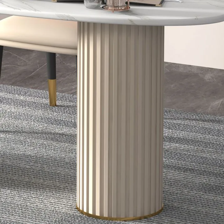 Bureau de bureau style contemporain Bureau courbé blanc pour le bureau et la maison Clearhalo