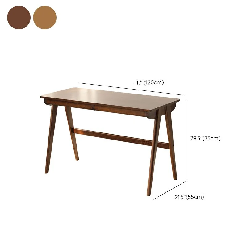 Bureau de chambre à coucher en bois massif, bureau de Style moderne, hauteur de 29.5 pouces Clearhalo