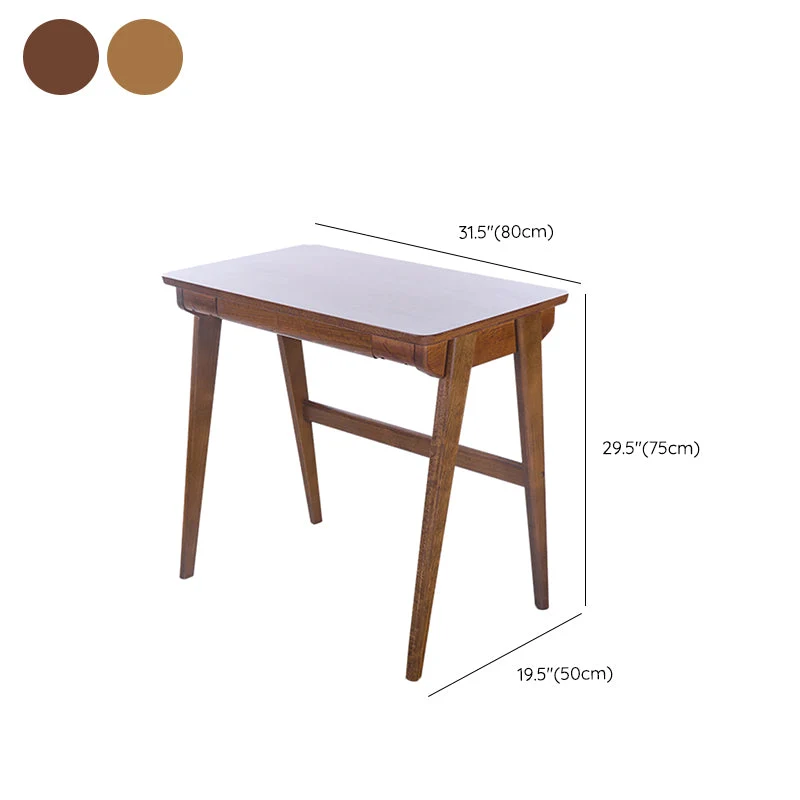 Bureau de chambre à coucher en bois massif, bureau de Style moderne, hauteur de 29.5 pouces Clearhalo