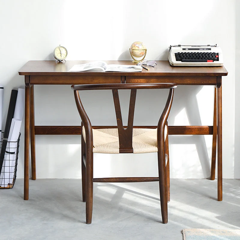 Bureau de chambre à coucher en bois massif, bureau de Style moderne, hauteur de 29.5 pouces Clearhalo