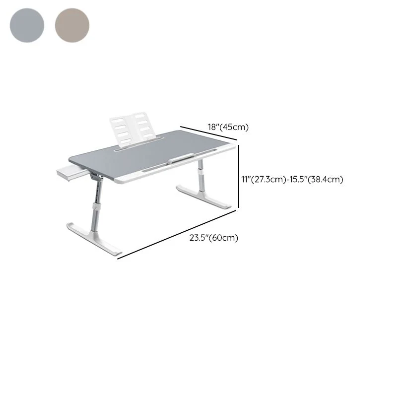 Bureau contemporain avec base en forme de T et pieds en métal Clearhalo