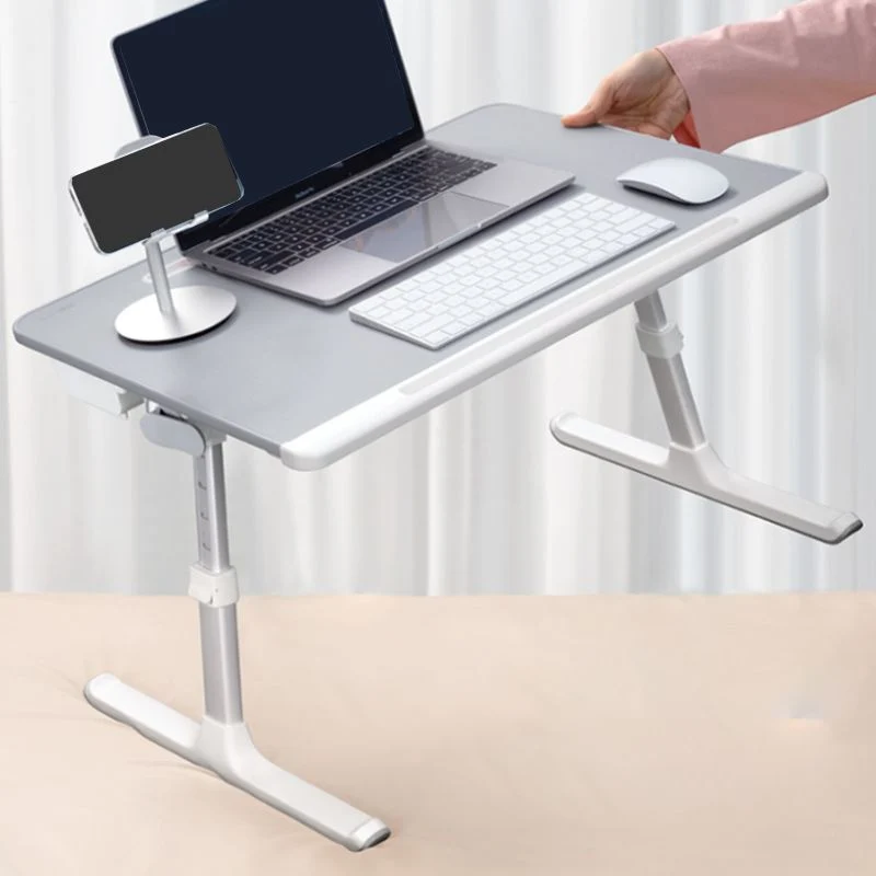 Bureau contemporain avec base en forme de T et pieds en métal Clearhalo