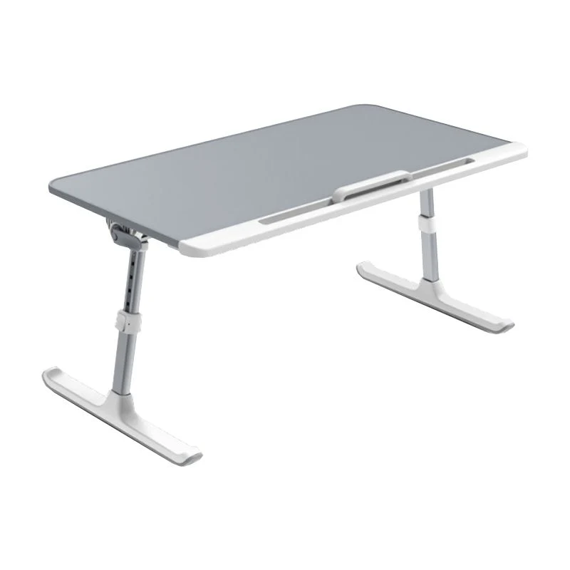 Bureau contemporain avec base en forme de T et pieds en métal Clearhalo