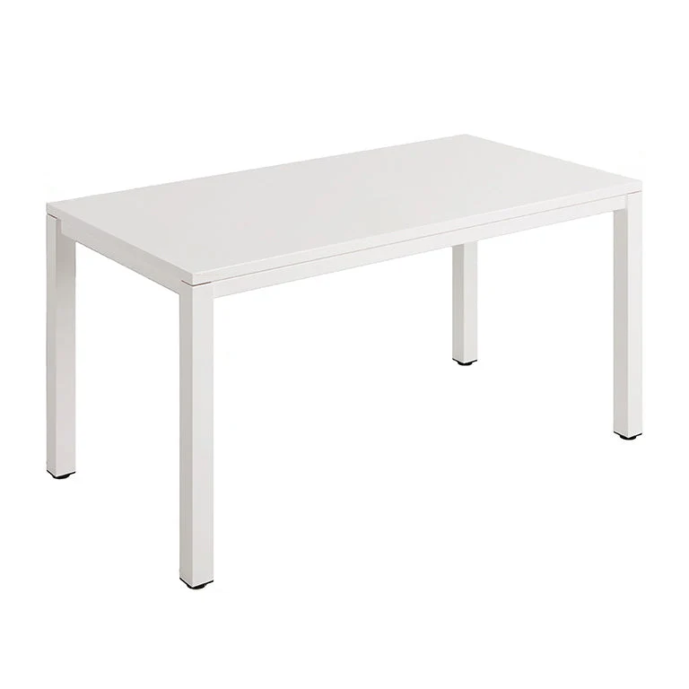 Bureau contemporain en bois avec base luge et pieds en acier Clearhalo