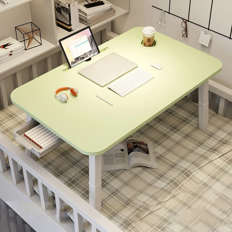 Bureau contemporain en bois d'ingénierie pour chambre à coucher avec pieds blancs Clearhalo