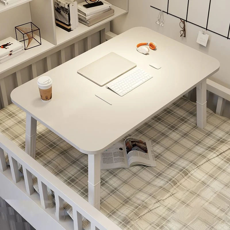 Bureau contemporain en bois d'ingénierie pour chambre à coucher avec pieds blancs Clearhalo