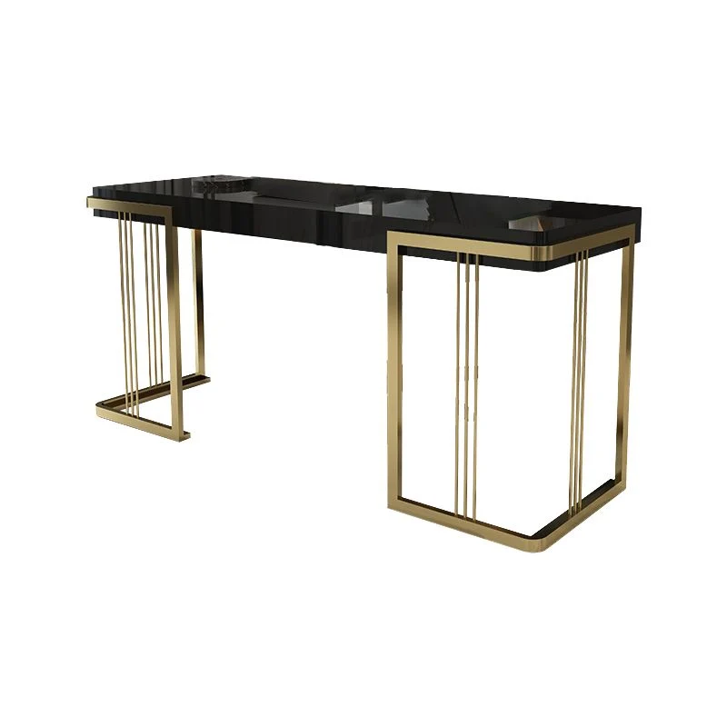 Bureau contemporain en bois d'ingénierie pour chambre à coucher, bureau avec pieds en métal Clearhalo