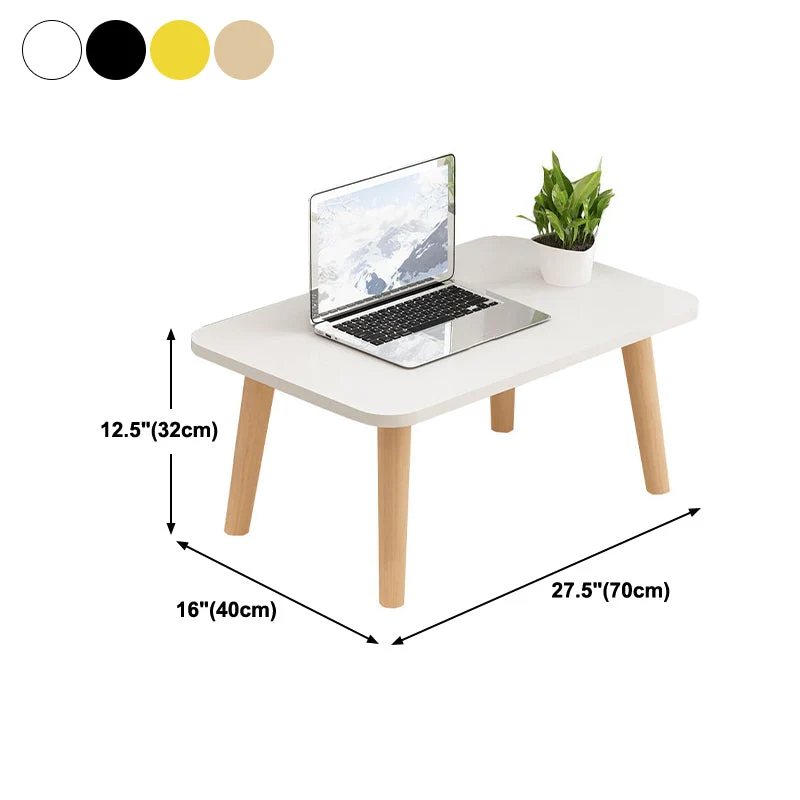 Bureau contemporain en bois d'ingénierie rectangulaire avec base Parsons pour bureau à domicile Clearhalo