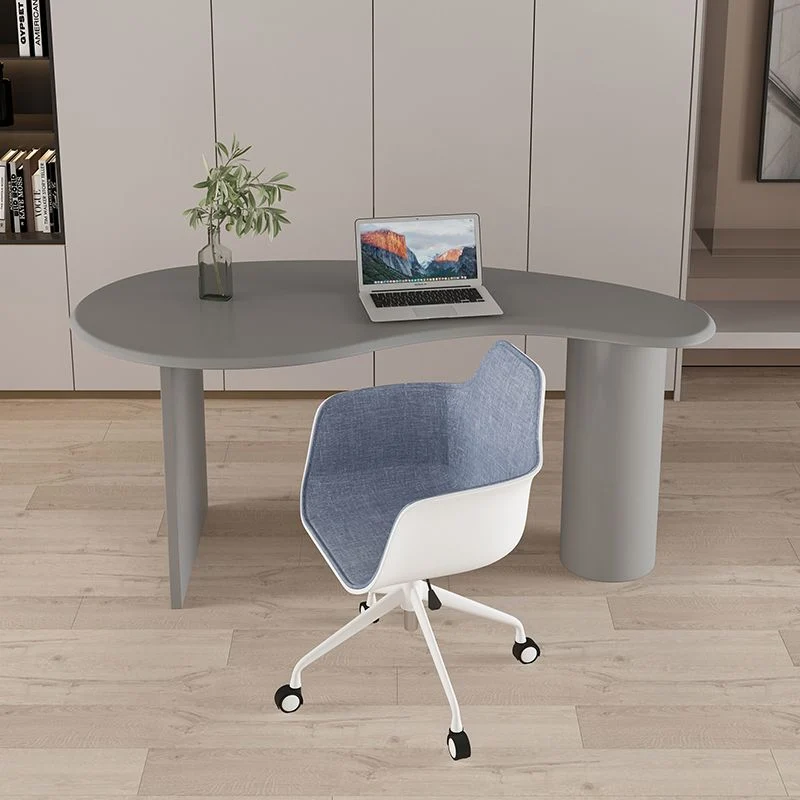 Bureau contemporain en bois massif avec pieds de 29,5 po Clearhalo