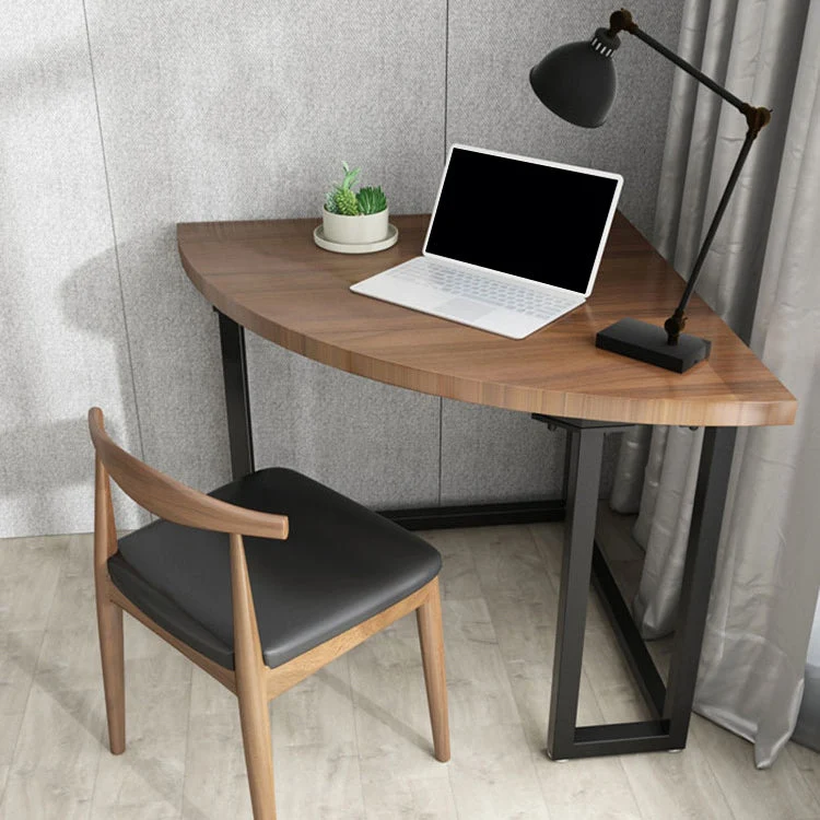Bureau contemporain en bois massif, bureau de chambre à coucher avec pieds noirs Clearhalo