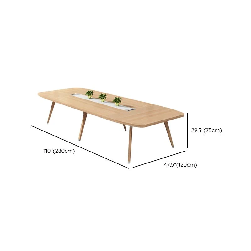 Bureau contemporain en bois massif pour bureau à domicile Clearhalo