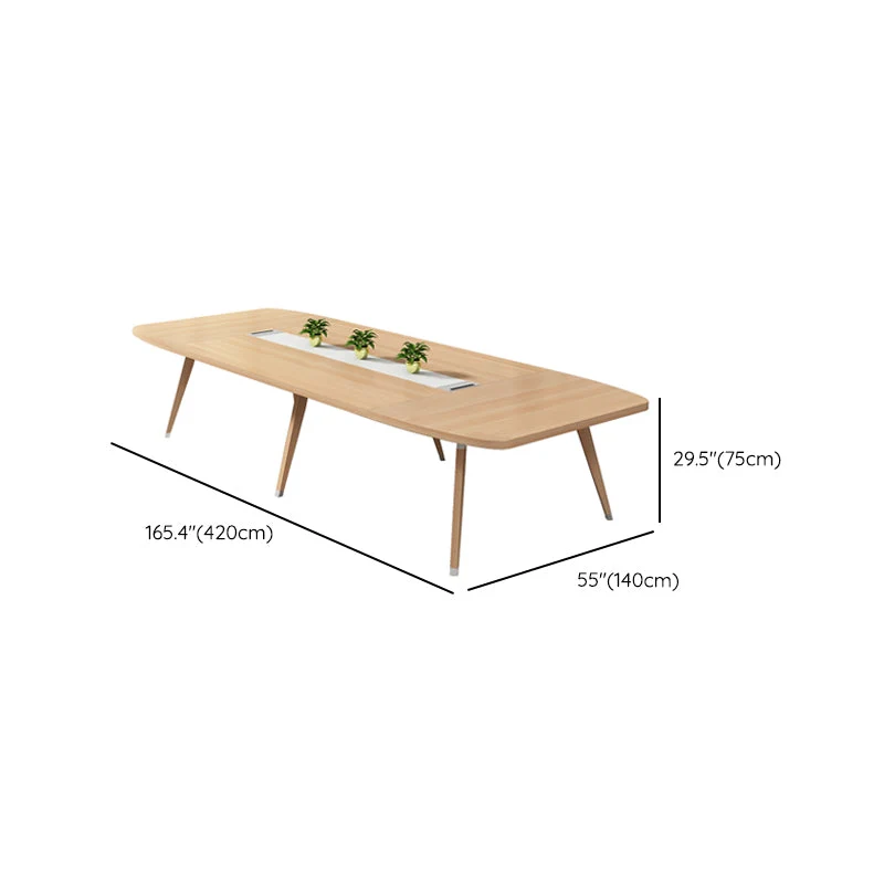 Bureau contemporain en bois massif pour bureau à domicile Clearhalo