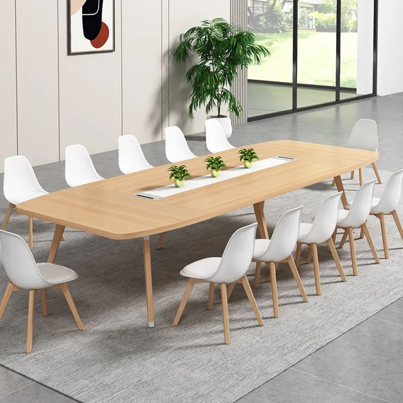 Bureau contemporain en bois massif pour bureau à domicile Clearhalo