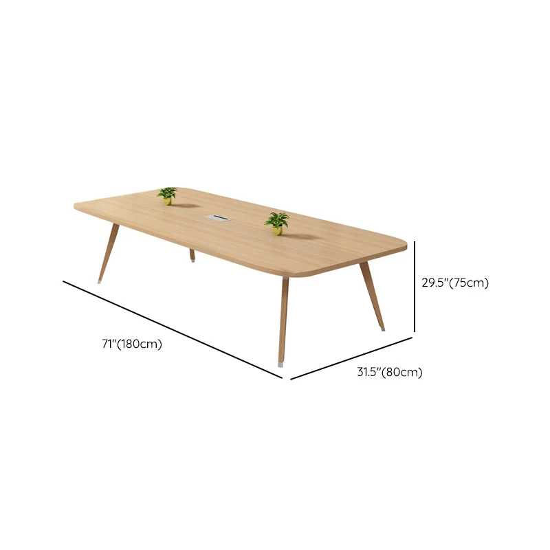 Bureau contemporain en bois massif pour bureau à domicile Clearhalo