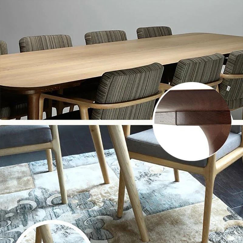 Bureau contemporain Bureau d'écriture en bois massif en pin naturel Clearhalo