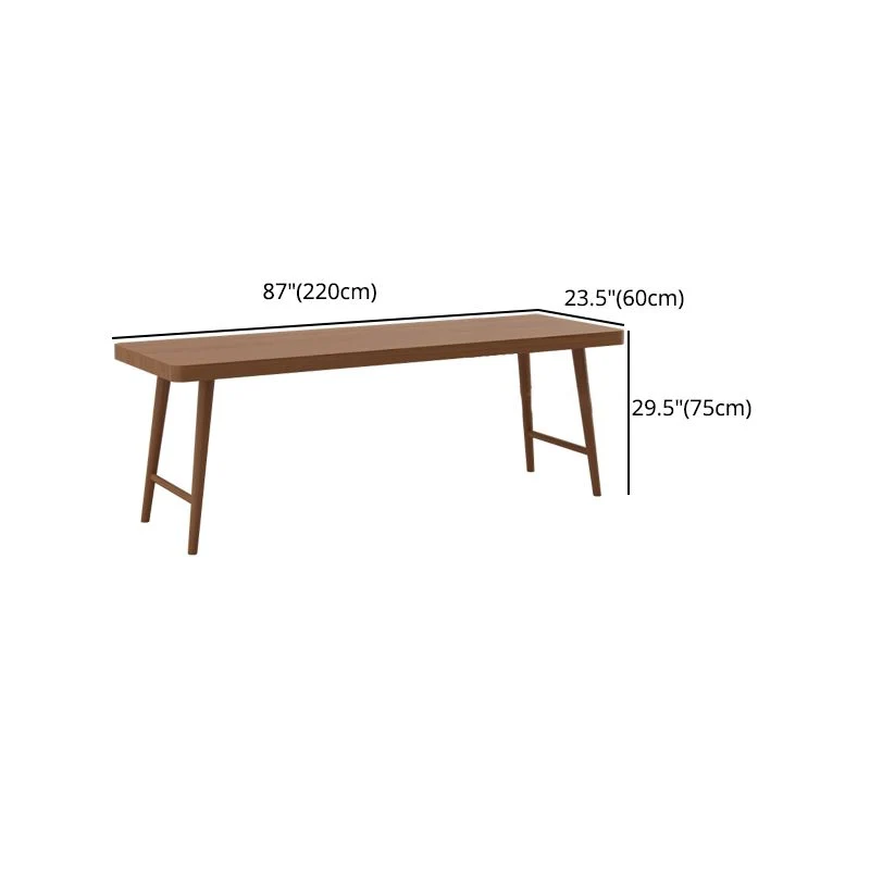 Bureau contemporain en forme de H Bureau de bureau rectangulaire en bois massif Clearhalo