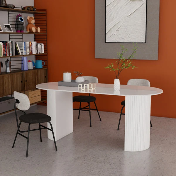 Bureau contemporain en pierre de bureau pour la chambre à coucher à la maison Clearhalo
