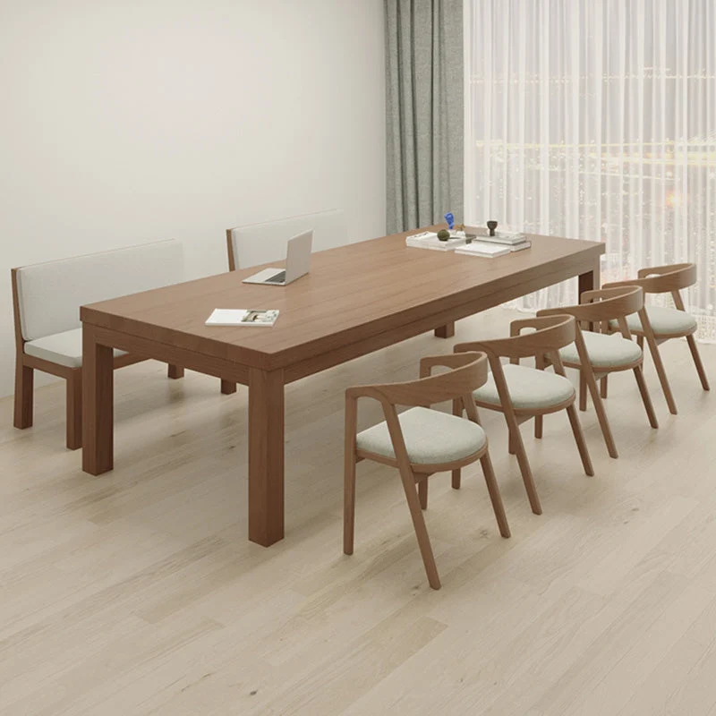 Bureau contemporain de 30 pouces de hauteur, bureau d'écriture moderne en naturel Clearhalo