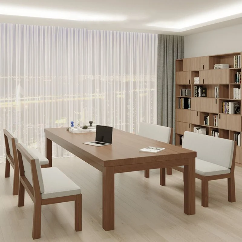Bureau contemporain de 30 pouces de hauteur, bureau d'écriture moderne en naturel Clearhalo