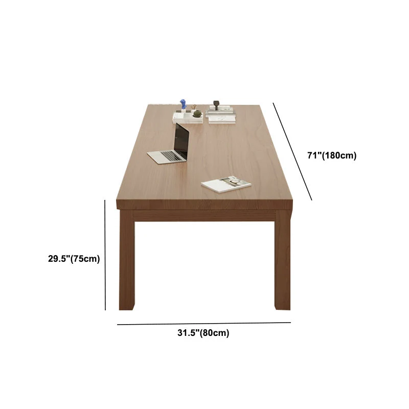 Bureau contemporain de 30 pouces de hauteur, bureau d'écriture moderne en naturel Clearhalo