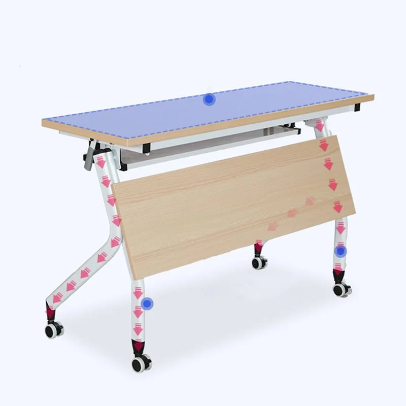 Bureau contemporain pour bureau Bureau d'écriture rectangulaire de 30 po de hauteur avec roulettes Clearhalo