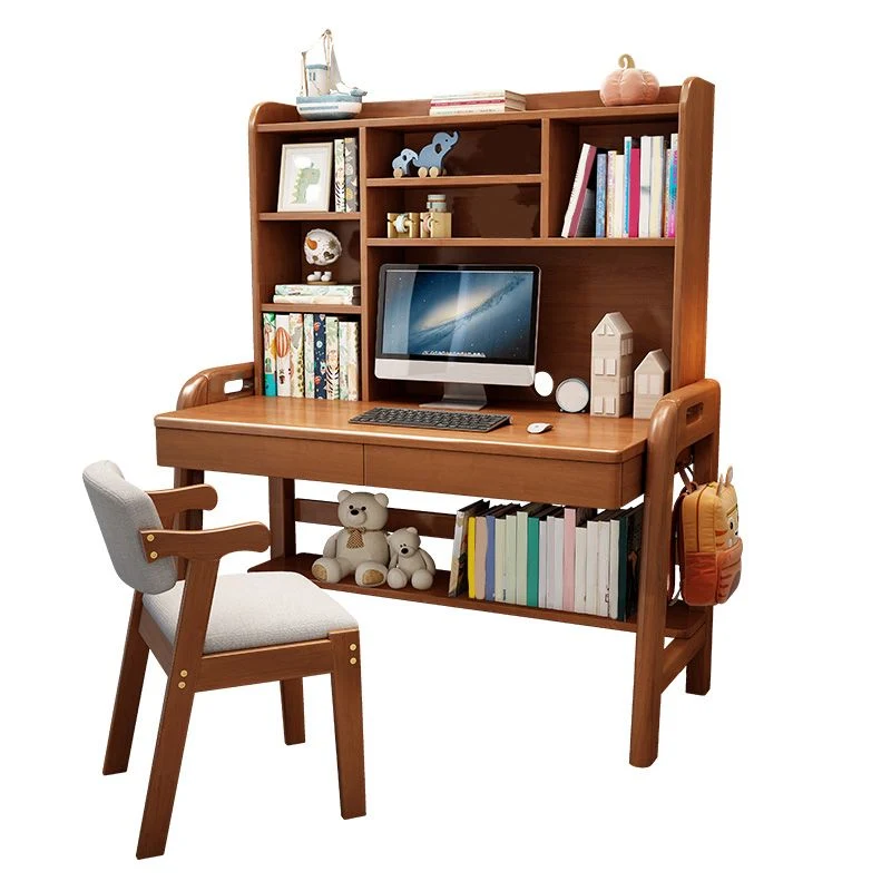 Bureau crédence contemporain en bois réglable de 23,6 po avec 2 tiroirs Clearhalo