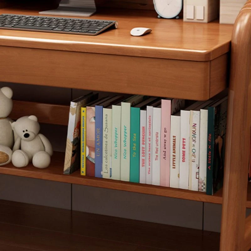 Bureau crédence contemporain en bois réglable de 23,6 po avec 2 tiroirs Clearhalo