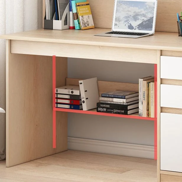 Bureau de crédence rectangulaire pour la maison, bureau d'écriture contemporain en bois Clearhalo