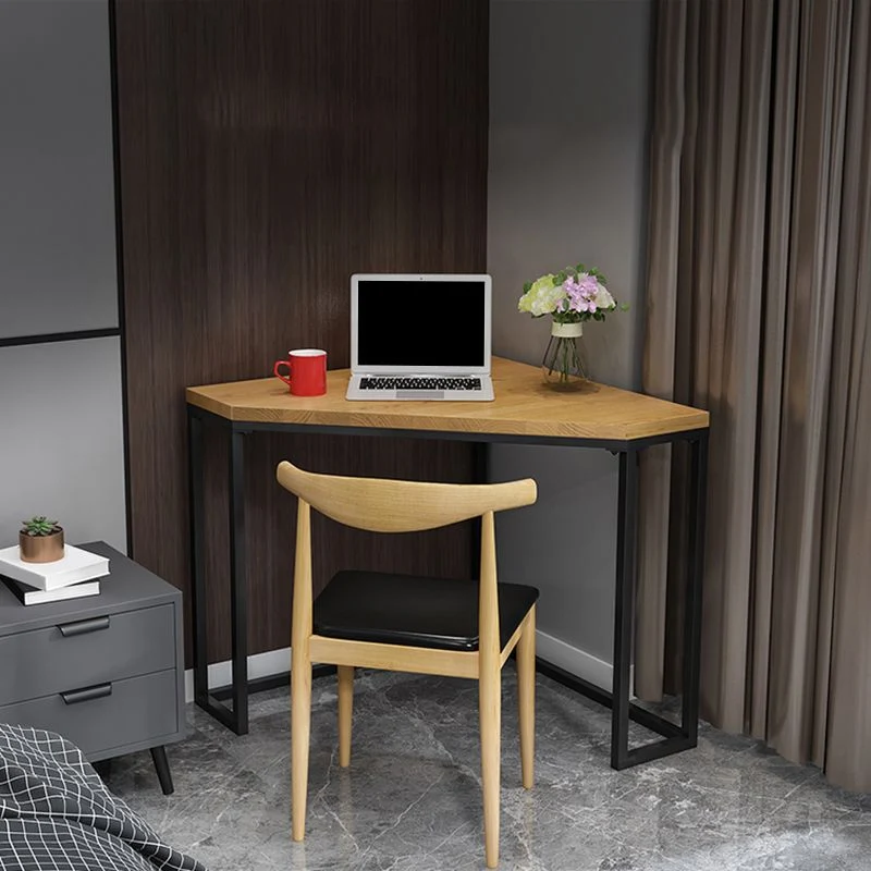 Bureau d'angle en bois massif, bureau d'écriture moderne de 29,53 pouces de hauteur Clearhalo