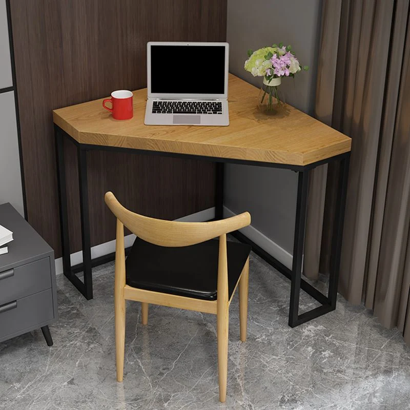 Bureau d'angle en bois massif, bureau d'écriture moderne de 29,53 pouces de hauteur Clearhalo