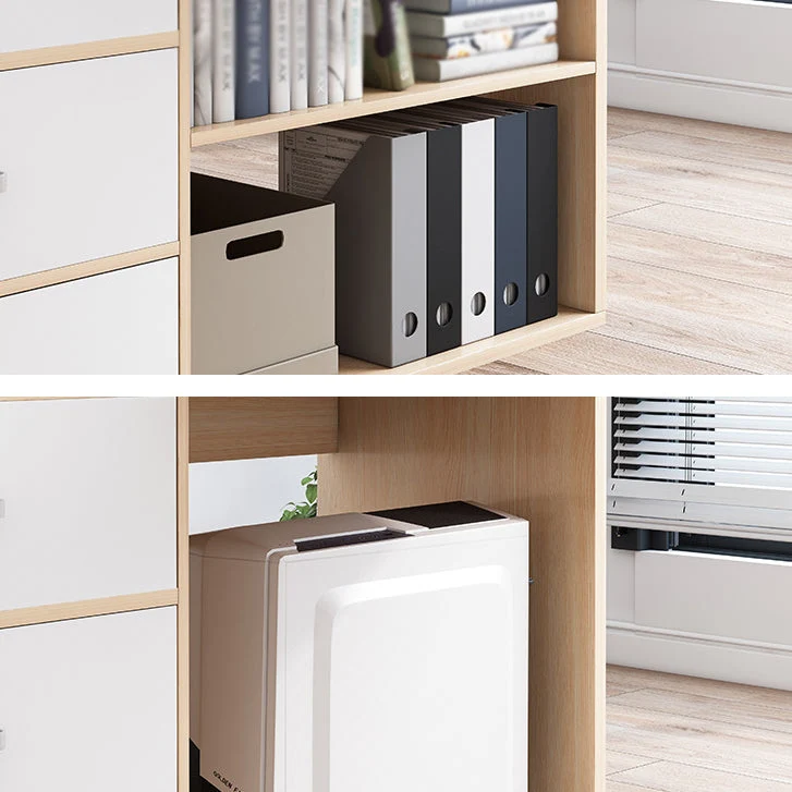 Bureau d'angle contemporain en bois manufacturé avec tiroir Clearhalo