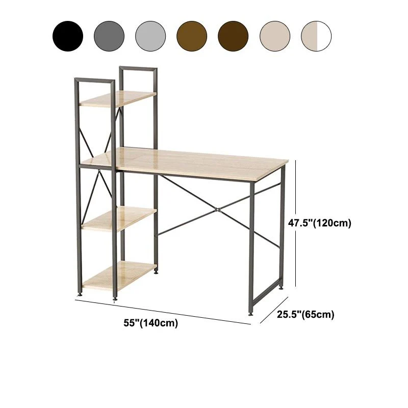 Bureau d'écriture de 47,24 po de hauteur, bureau de style contemporain pour la maison et le bureau Clearhalo