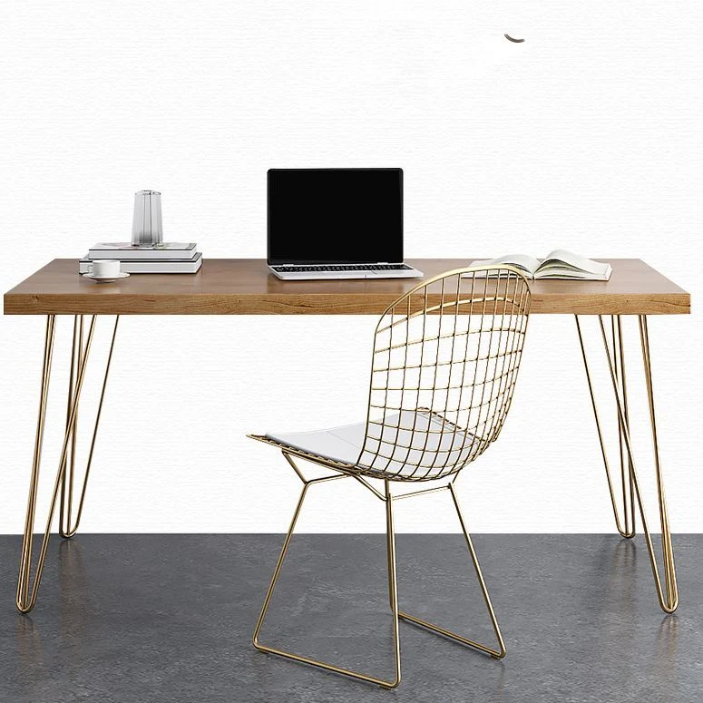 Bureau d'écriture en bois, bureau rectangulaire naturel pour bureau Clearhalo