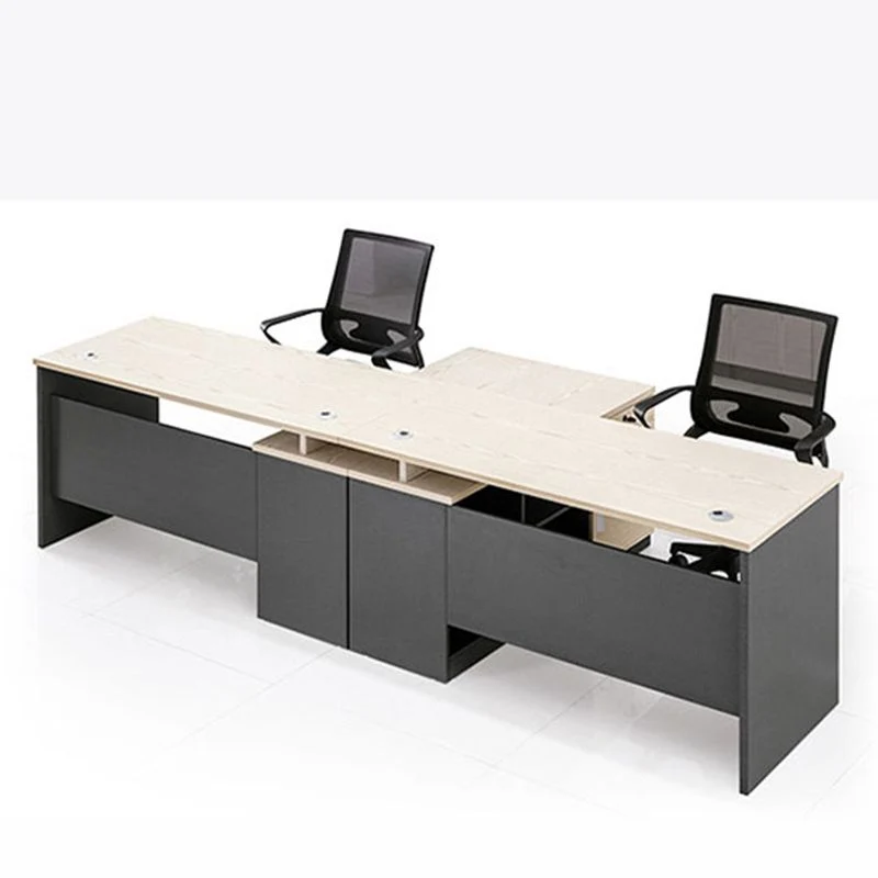 Bureau d'écriture en bois d'ingénierie, bureau rectangulaire industriel pour le bureau Clearhalo
