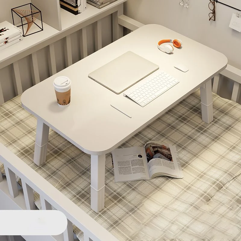 Bureau d'écriture en bois d'ingénierie pour chambre à coucher, bureau contemporain avec pieds blancs Clearhalo