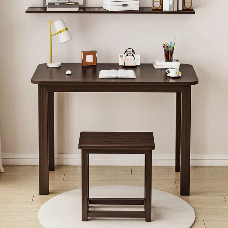 Bureau d'écriture en bois d'ingénierie de style industriel, bureau rectangulaire Clearhalo