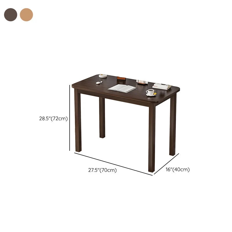 Bureau d'écriture en bois d'ingénierie de style industriel, bureau rectangulaire Clearhalo