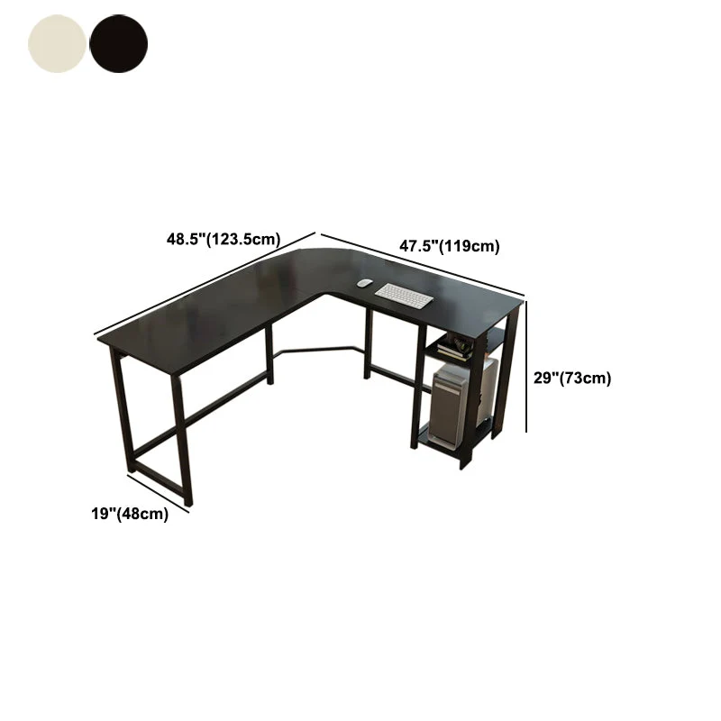 Bureau d'écriture en bois en forme de H, plateau à clavier pour chambre à coucher, bureau en forme de L avec pieds en méta...