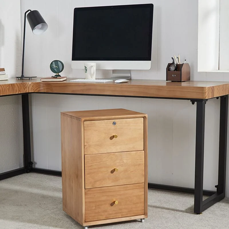 Bureau d'écriture en bois massif, bureau en forme de L de Style industriel pour le bureau à domicile Clearhalo