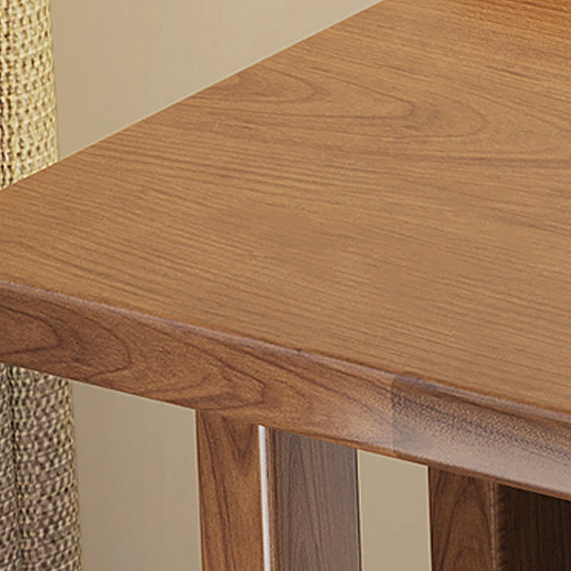 Bureau d'écriture en bois massif, bureau pliant rectangulaire contemporain pour le bureau Clearhalo